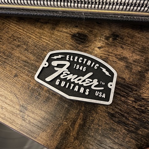 Fender guitar logo badge amp - guitar,